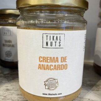 crema de anacardo eco sin azucar tikal nuts sin aditivos
