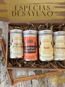 caja regalo especias desayuno
